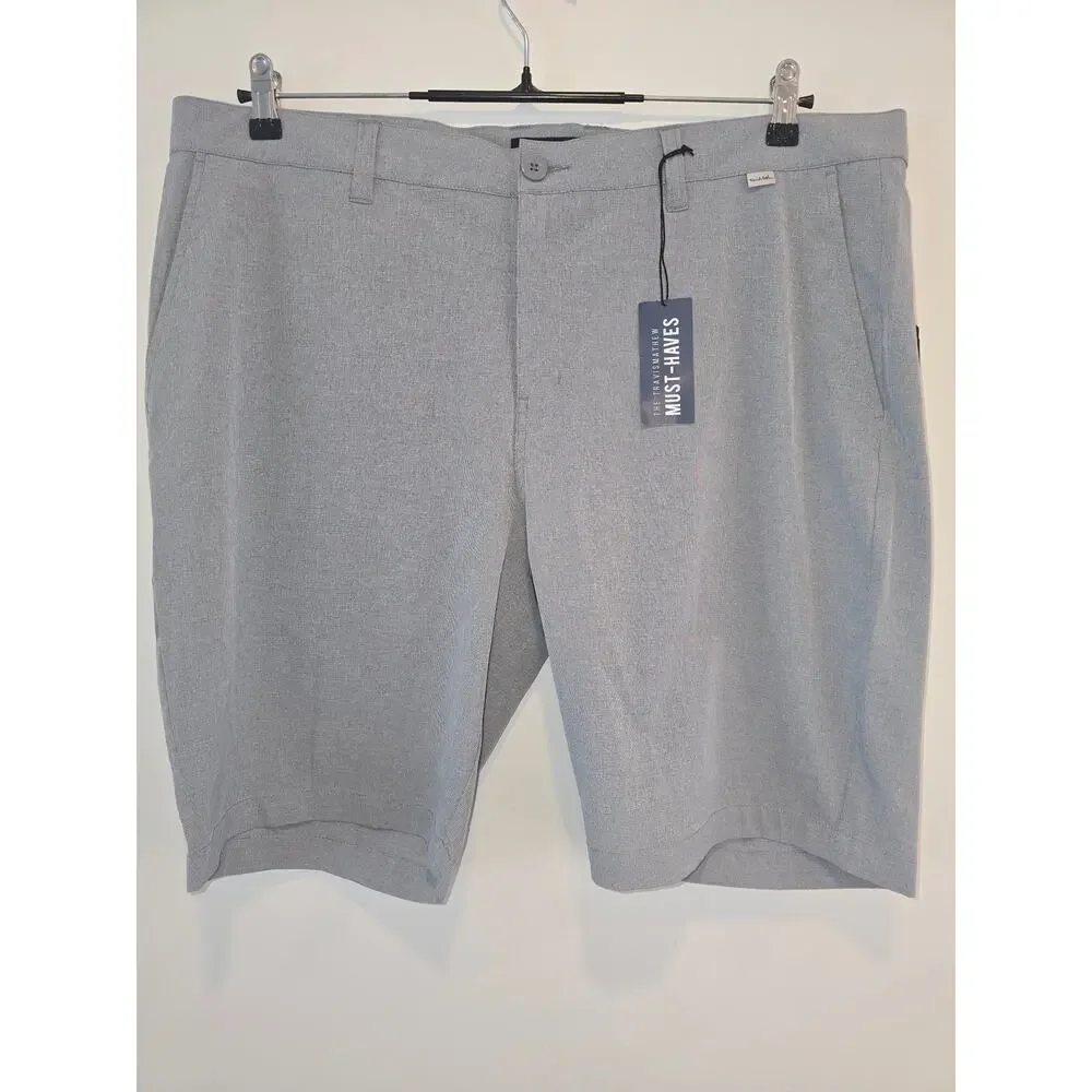 Travis Mathew Grey Stretch Shorts Size 40, NWT - Picture 1 of 9